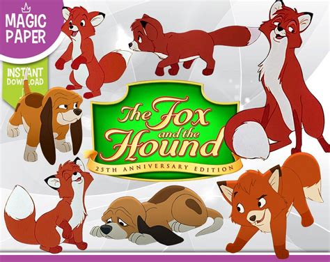The Fox And The Hound Clipart Disney Digital 300 Dpi Png