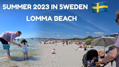 Summer In Sweden Lomma Beach Rame Banget Pengunjungnya Youtube