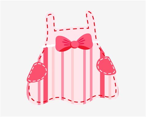 Pink Skirt Cute Little Dress Illustration Baby Girl Clothes Pink Bow