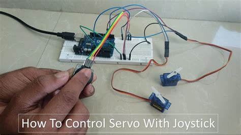 How To Control Servo Motor Using Joystick Youtube