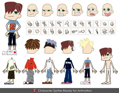 Free Vector Cute Boy Cartoon Characters In 2020 Boy