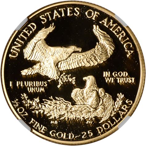 1991 P American Gold Eagle Proof 12 Oz 25 Ngc Pf70 Ucam Ebay