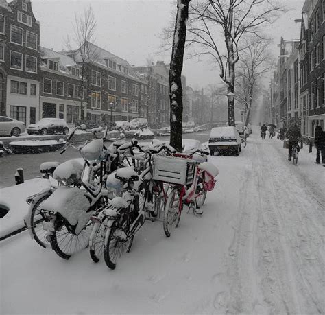 Much Snowfall Received In The Jordaan Of Amsterdam Amsterdam Outdoor