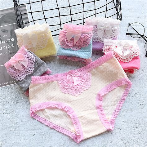New Arrived 5 Pack Lace Panties High Quality Lovely Cute Girl Underwear