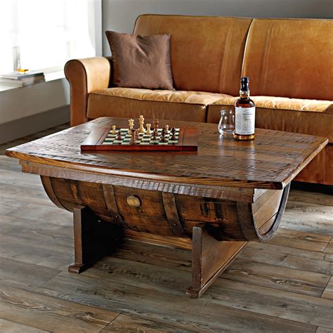 See more ideas about coffee table, coffee table design, tea table. Wooden Barrel Coffee Table Furniture | Roy Home Design
