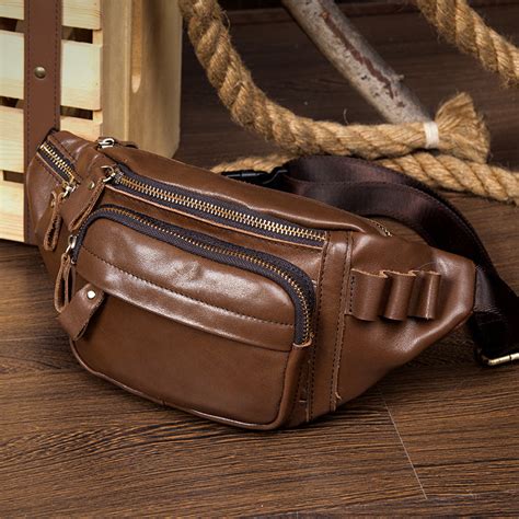 Leather Fanny Pack Mens Waist Bag Hip Pack Belt Bag Bumbag For Men Iwalletsmen