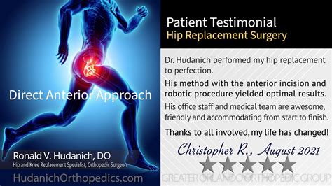 Hip Replacement Surgery Minimally Invasive Robotic Arm Assisted
