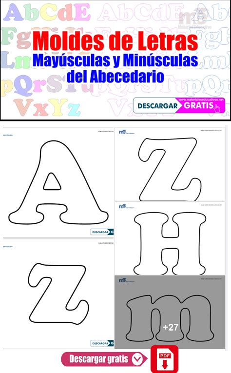 Moldes De Letras May Sculas Y Min Sculas Del Abecedario 97905