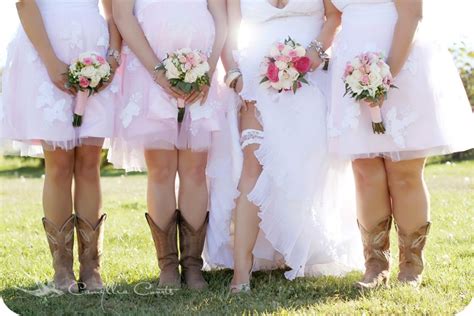 Country Bridesmaid Dresses With Cowboy Boots 2021 PrestaStyle