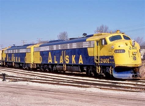 Alaska Railroad Emd E9a Diesel Electric Passenger Train Locomotive