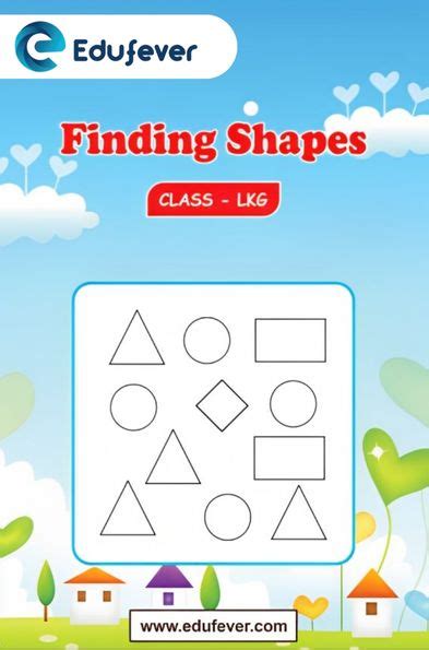 Class Lkg Finding Shapes Maths Worksheets In Pdf For Kindergarten