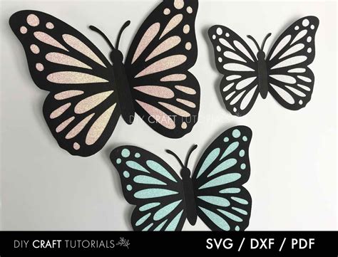 Butterfly SVG Butterfly Template 3D Butterfly Svg Printable