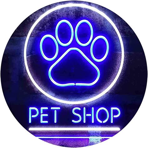 Paw Print Pet Shop Led Neon Light Sign