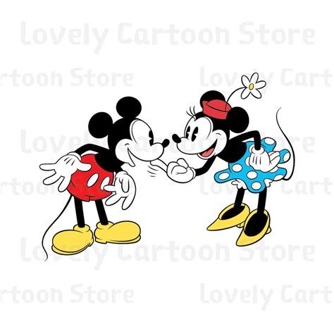 Classic Mickey Minnie Mouse Svg Eps Dxf And Png Formats Etsy