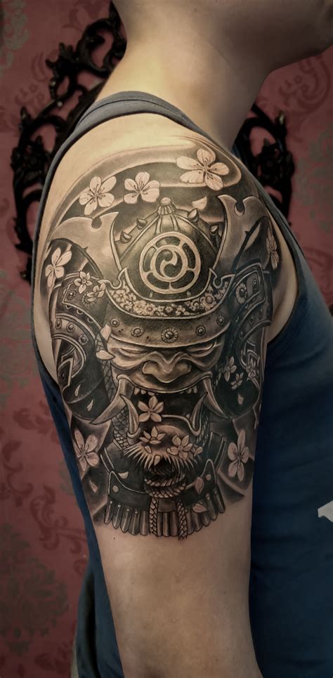 Samurai tattoo , half sleeve tattoo | Samurai tattoo sleeve, Chest tattoo men, Samurai tattoo