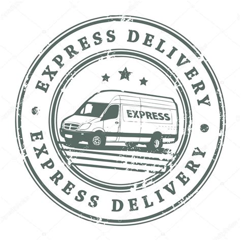 Express Delivery Stamp — Stock Vector © Fla 11639846