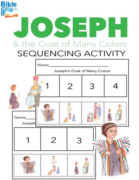 The Bible Story Of Joseph Sequencing Activity This Kids Bible Activity