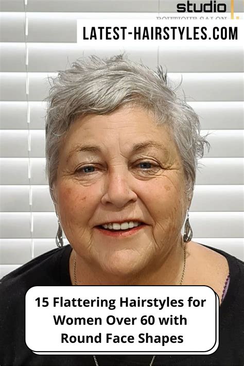 17 Flattering Hairstyles For Women Over 60 With Round Face Shapes In