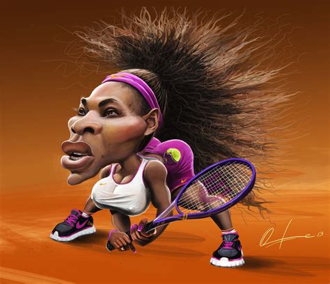 Caricaturas And Cartoons By Onofre Alarcón Serena Williams