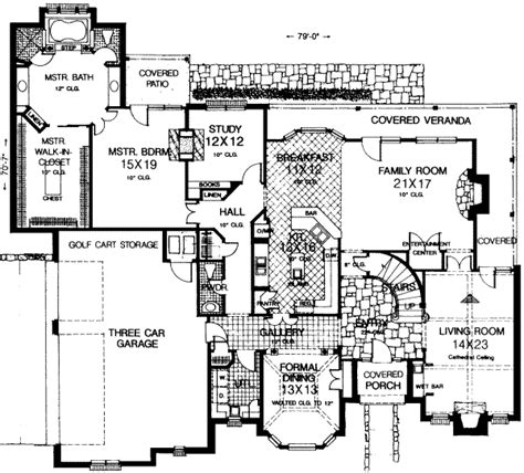 English Country Style House Plans 4000 Square Foot Home 2 Story 5