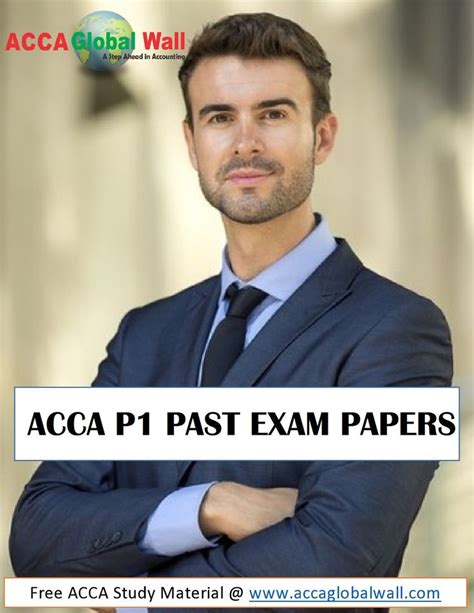 Build a good foundation in accountancy to enable you to start out in accountancy professions in different positions such as accountants, audit. ACCA P1 Past Exam Papers in PDF | Past exams, Past papers ...