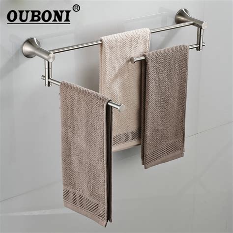 Buy Nickel Brushed Bathroom Folding Wall Mounted