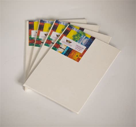Kreationery Canvas Board 6 8 Inches Pack Of 4 20 Sets Kreationery