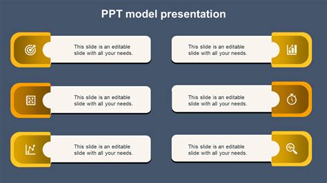 Elegant Ppt Model Presentation Slide Template