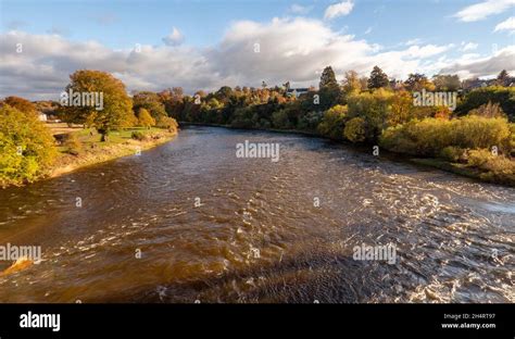 River Tweed In Kelso Scottish Borders Scotland Uk Stock Photo Alamy