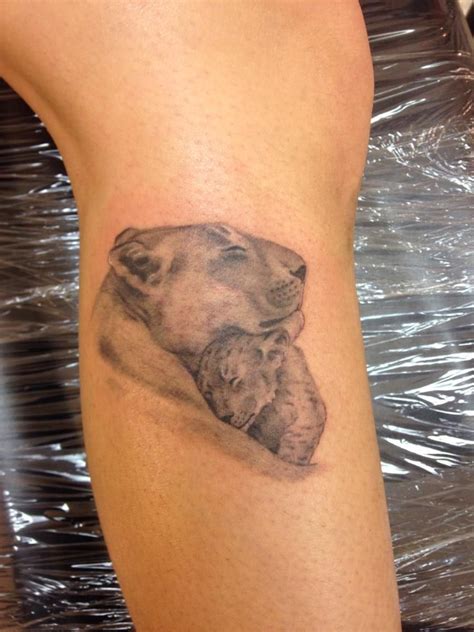 Lioness And Her Cub Love My Tattoos Tattoo Inspiration Cubs Tattoo