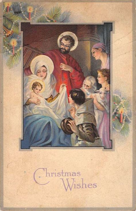 Pin On Vintage Religious Christmas Cards