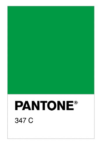 Colore Pantone® 347 C Numerosamenteit