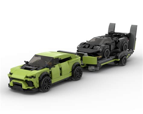 Lego Moc 39112 Lamborghini Urus And Trailer For Huracan Speed