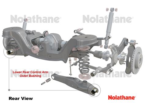 Nolathane 46287 Rear Control Arm Lower Rear Outer Bearing Kit