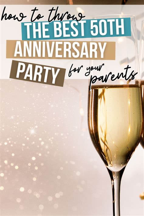 50th Wedding Anniversary Party Ideas For Your Parents 50th Anniversary