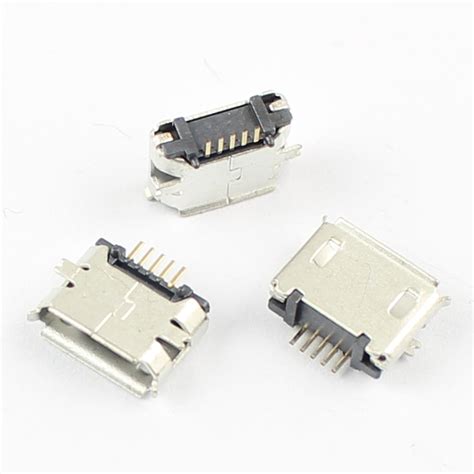 Pcs Micro USB B Type Female Pin SMT Long Pin Socket Connector EBay