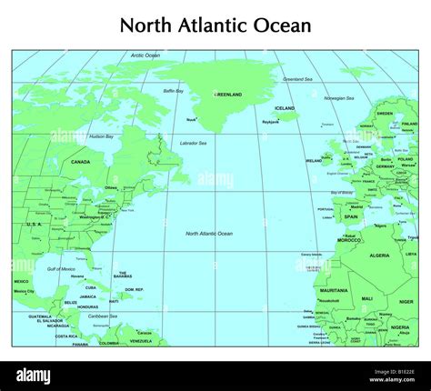 Atlantic Ocean Map Immagini E Fotografie Stock Ad Alta Risoluzione Alamy