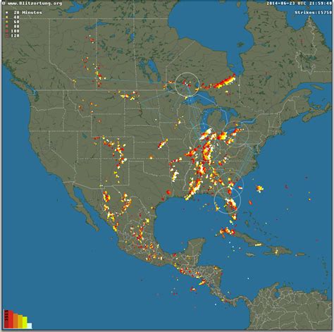 Lightning Strikes Near Me Map