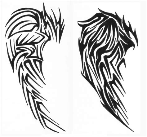 Fantastic Tribal Wings Tattoo Design Tattoo Body Art Picture