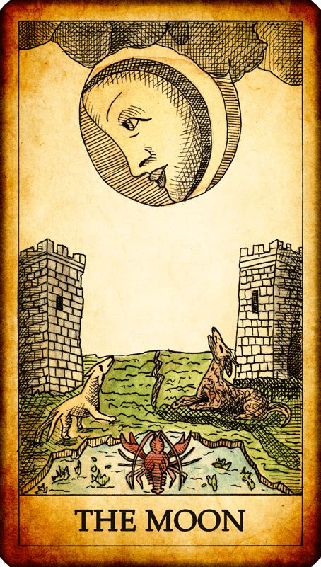 Get more of the moon tarot card meanings here! Tarot card "The Moon"