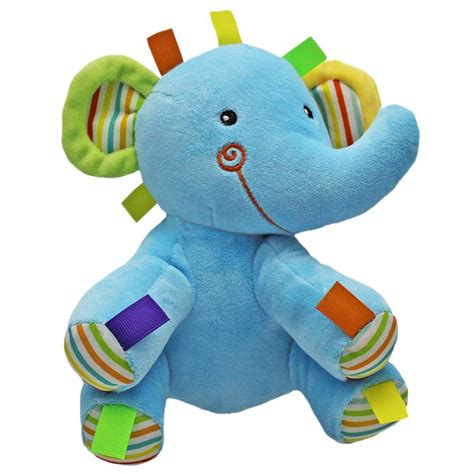 Snuggle Baby Gp25 0897 Plush Blue Elephant Baby Rattle