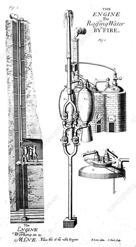 Thomas Saverys Steam Pump Or The Miners Friend 1702 Stock Image