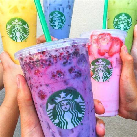 5 New Rainbow Colored Starbucks Secret Menu Drinks