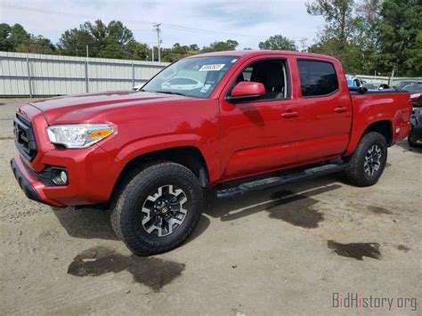 Report 3tmcz5an8nm521465 Toyota Tacoma 2022 Red Gas Price And Damage