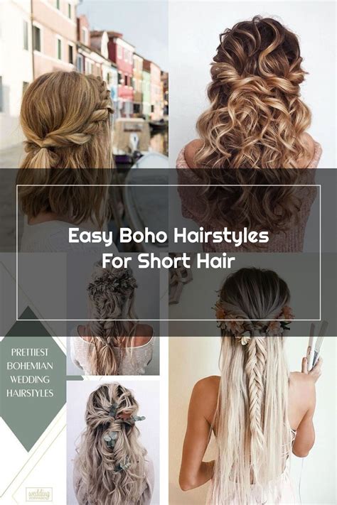 20 Easy Boho Hairstyles For Short Hair Hairstyle Catalog