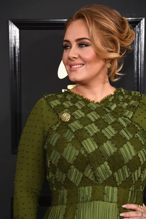 adele s hair and makeup at the 2017 grammys popsugar beauty photo 6