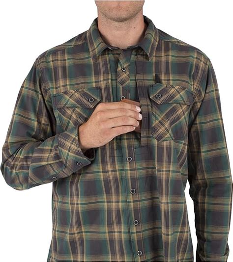 5 11 men s flannel long sleeve shirt small volcanic clothing