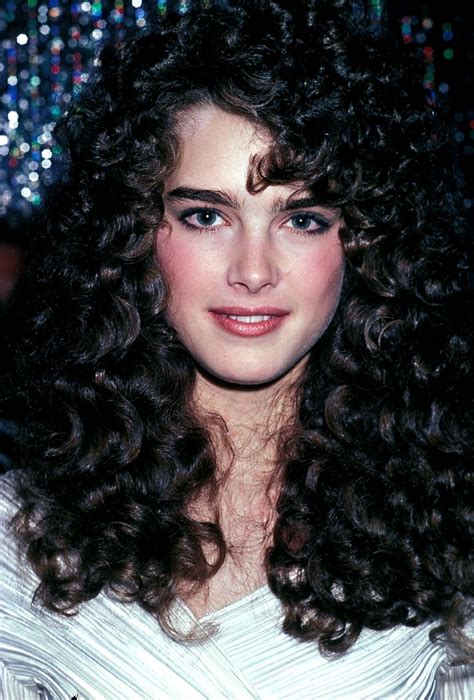 Brooke Shields Long Curly Dark Hair 80s Hairstyle Curled Hairstyles