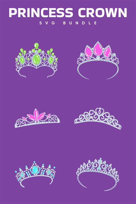 Princess Crown SVG Bundle Description Princess Crown SVG Bundle 6 SVG