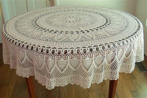 35 Crochet Lace Tablecloth Patterns The Funky Stitch